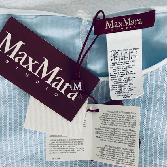 MAXMARA TOP - 100% COTTON - Picture 5 of 8